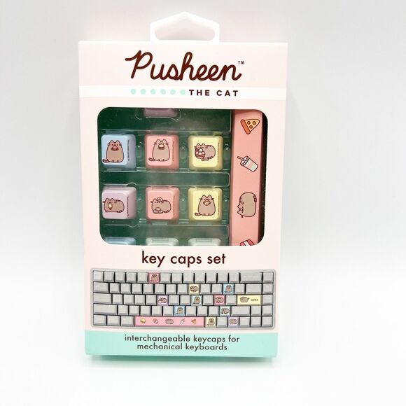 Pusheen the Cat Key Caps Interchangeable Keycaps for Mechanical Keyboards - Picture 1 of 9